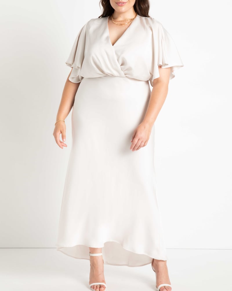 Kimono sleeve maxi dress plus size deals